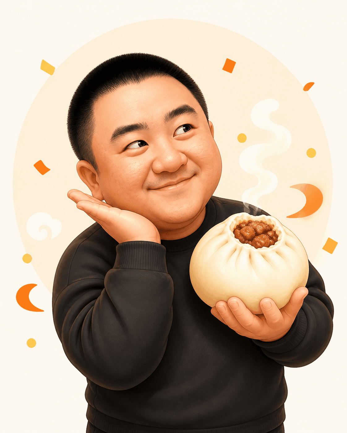 東興飽包 Q 版角色
